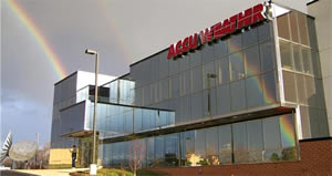 AccuWeather Headquarters with a Rainbow