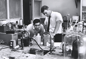 Students working in the Chandler Lab