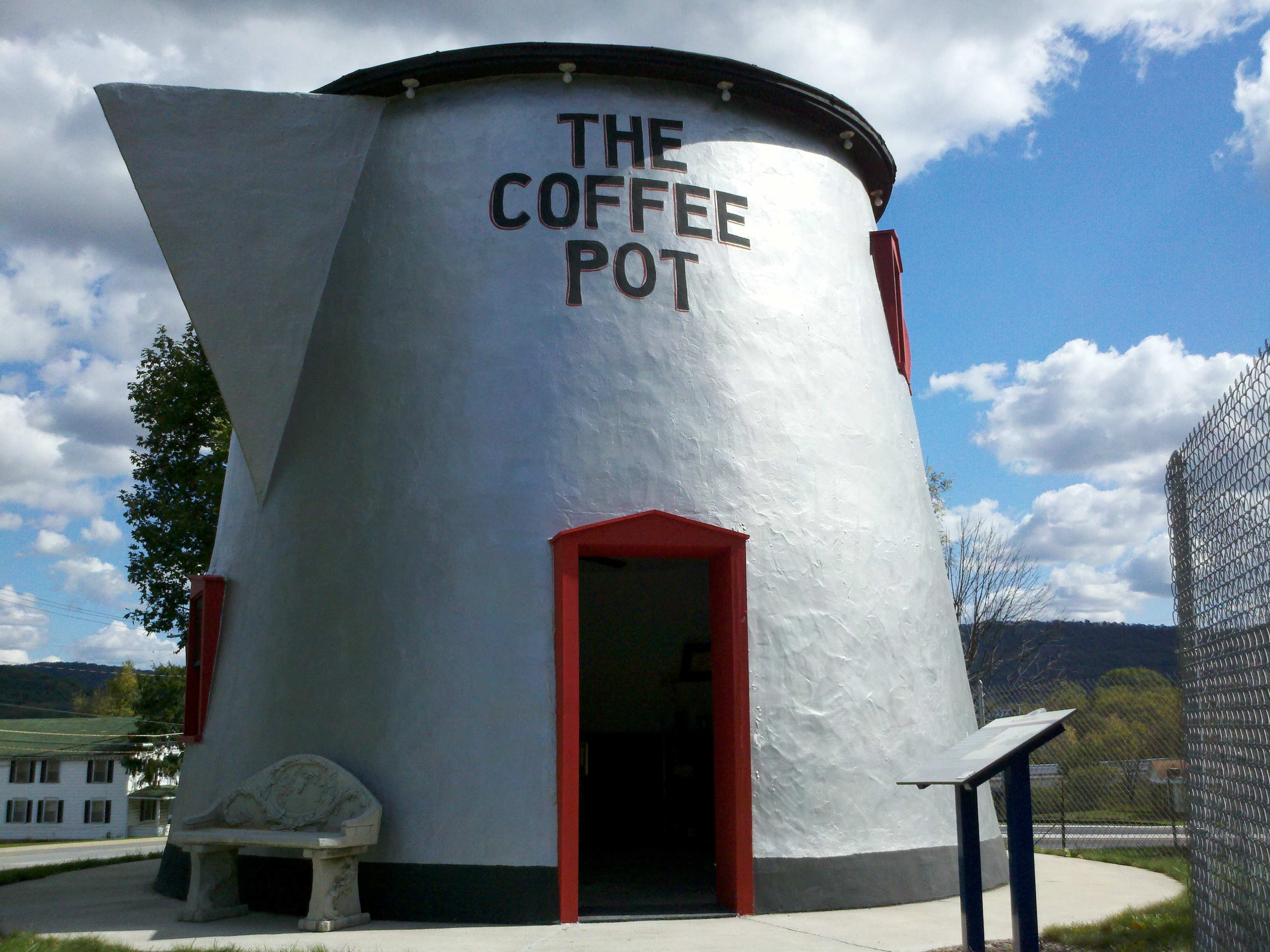 The restored Bedford Coffee Pot