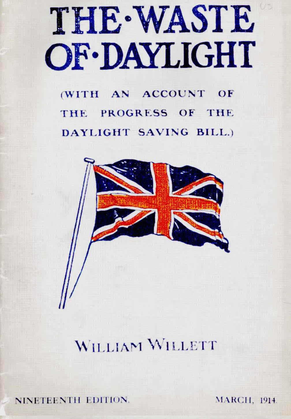Cover of William Willett's Book The Waste of Daylight