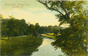 1908 postcard showing the park