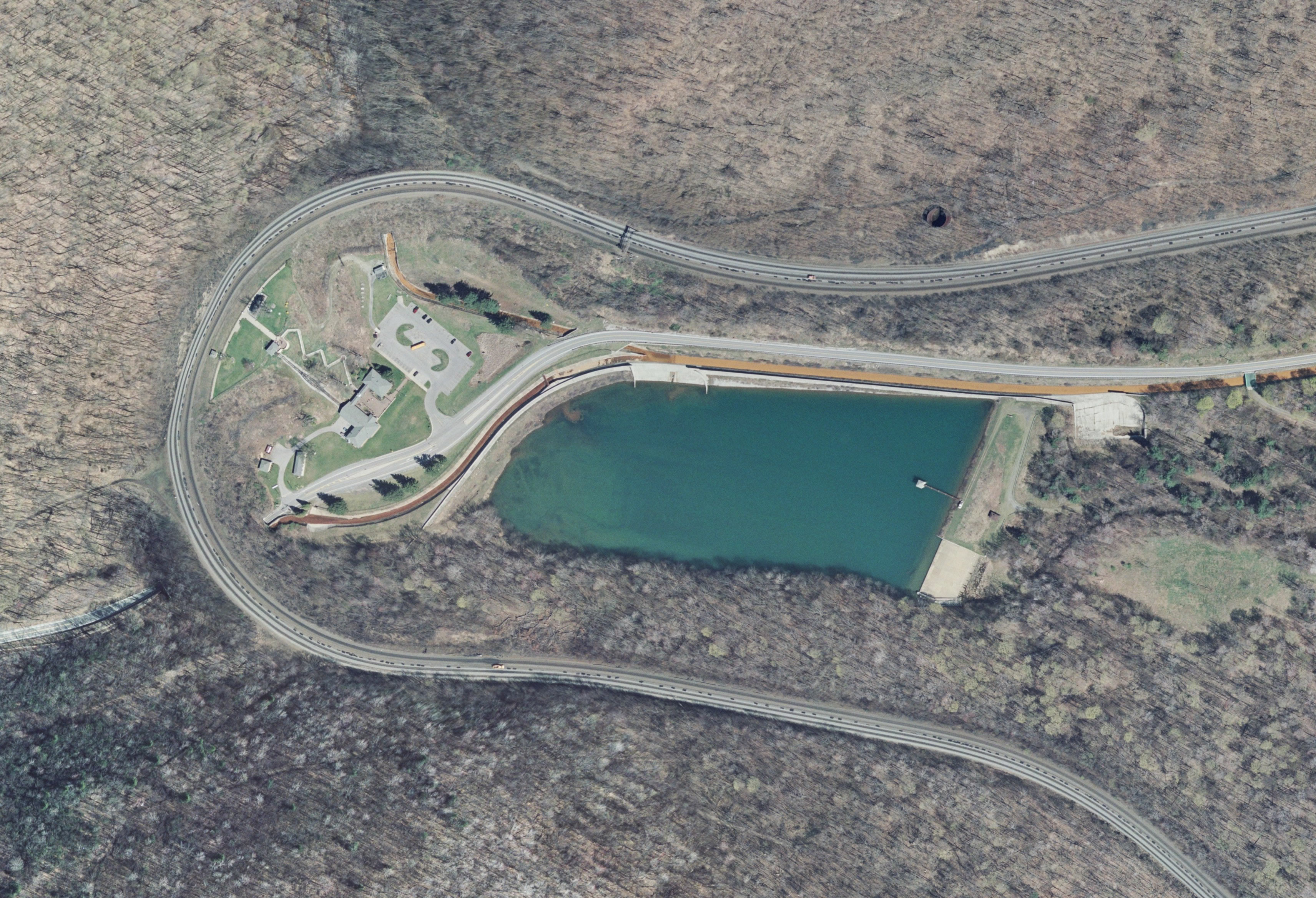 Aerial view of the Horseshoe Curve