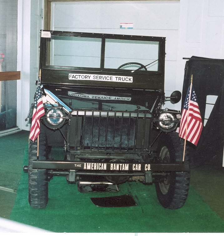 Facing a Jeep at the Butler County Historical Society