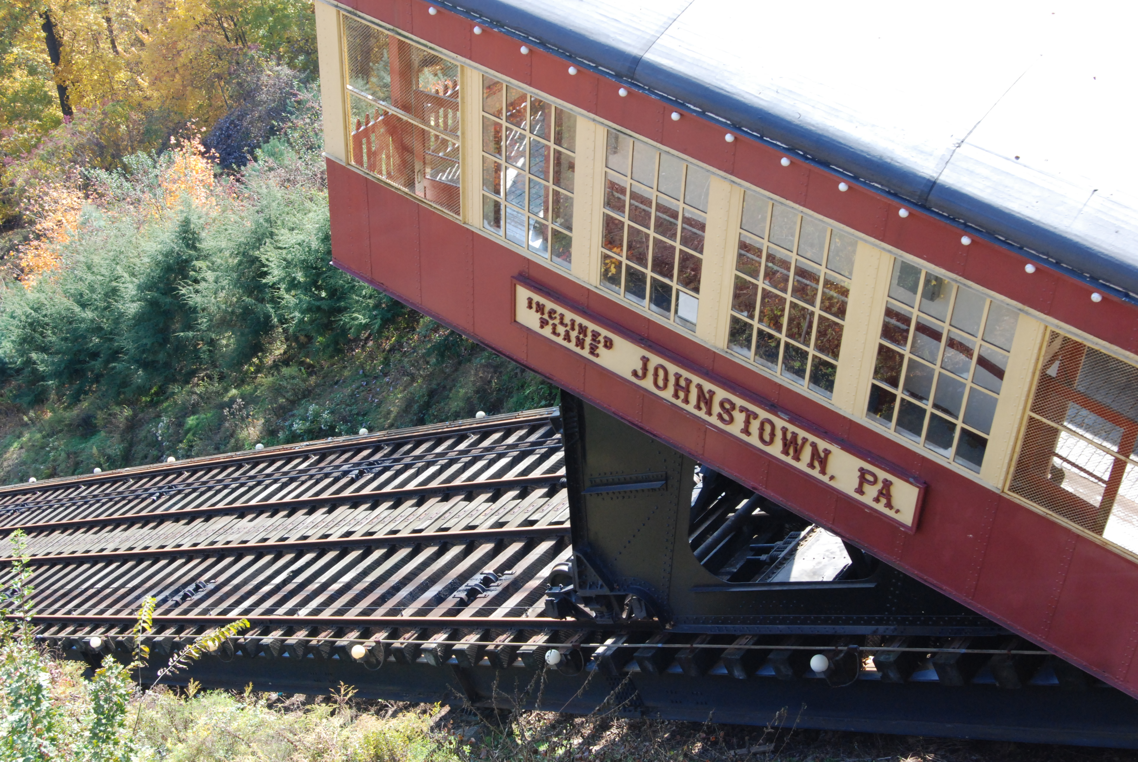 Closeup of car on the Inclined Plane
