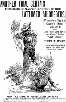 Lattimer Trial as depicted by the New York Evening Journal