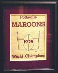 Pottsville Maroons Banner