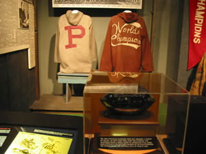 Pottsville Maroons Memorabilia Display