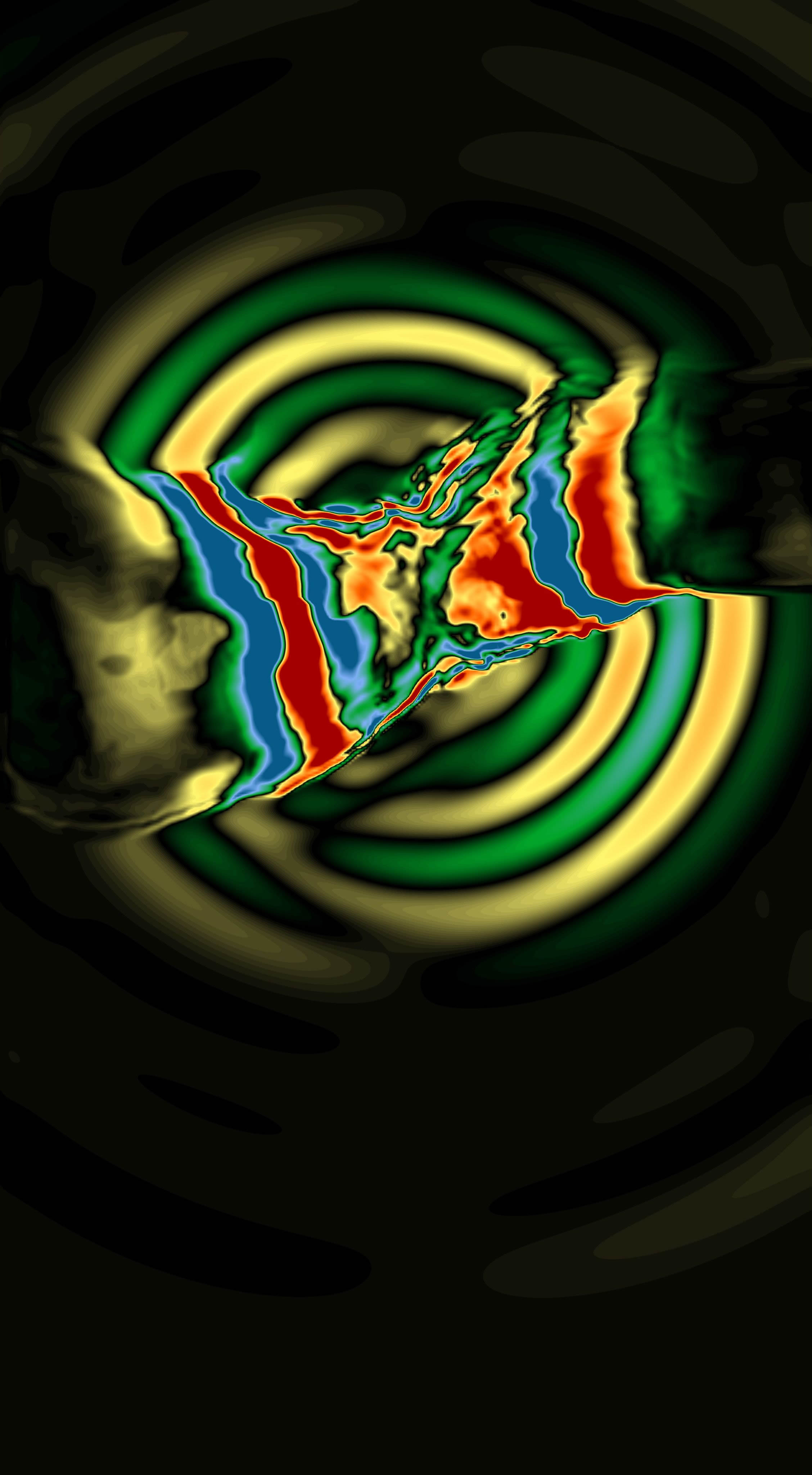 Simulation of an earthquake by the PSC