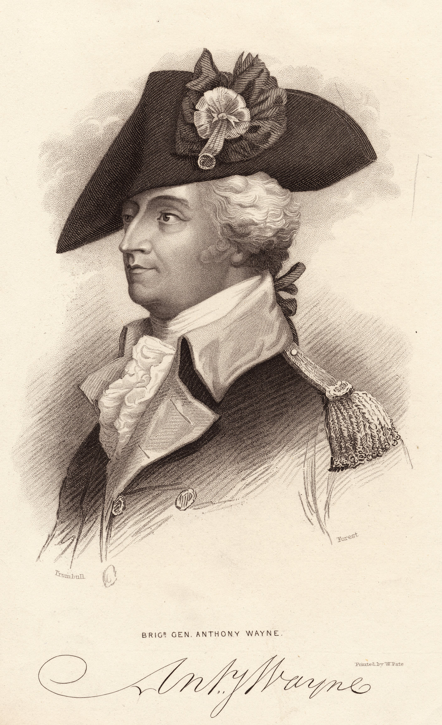 Portrait of General Anthony Wayne by John Trumbull