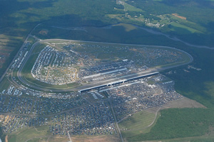 The Pocono Raceway from above