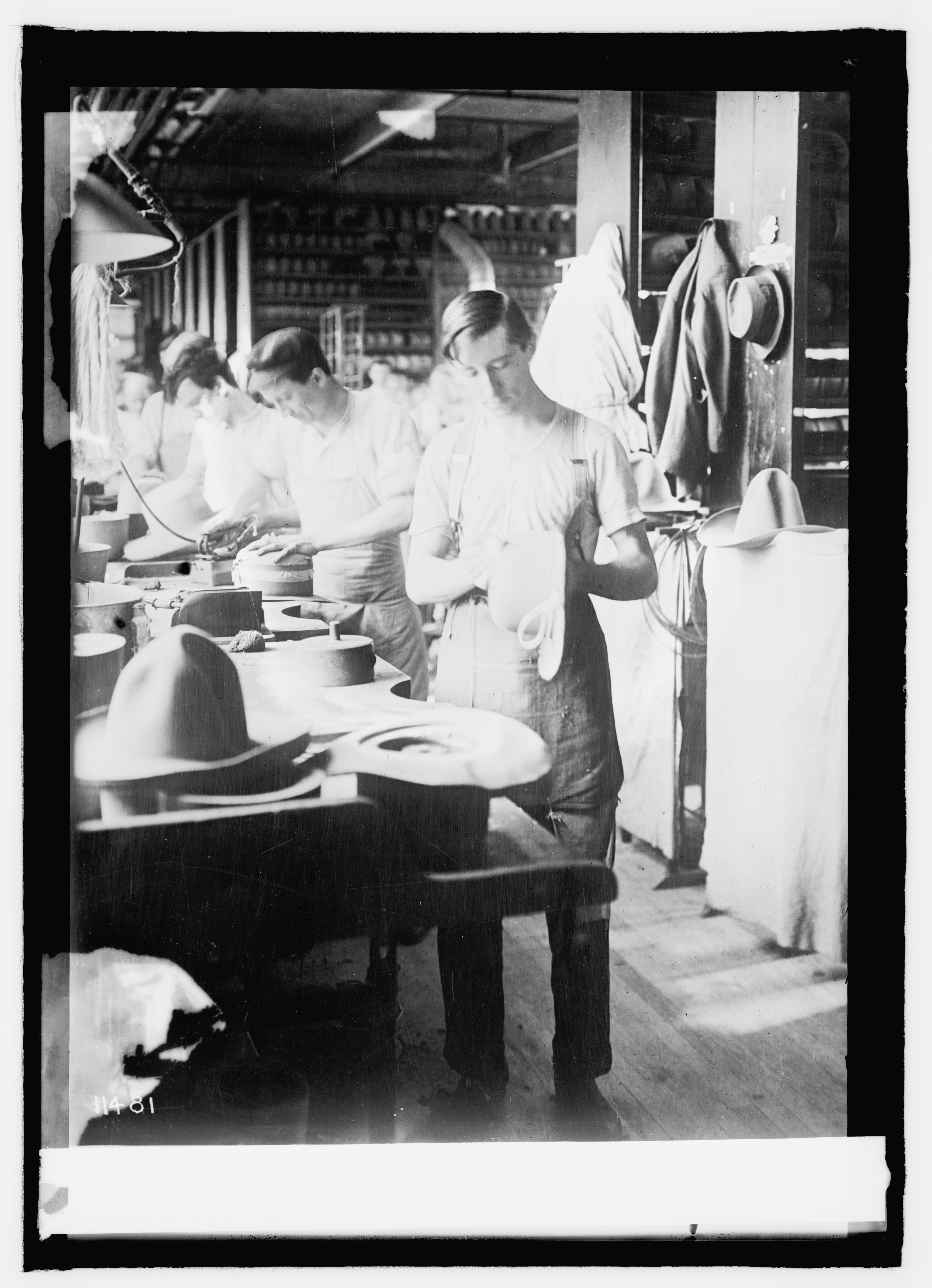 Stetson workers making U.S. Army Hats
