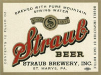 Straub Beer Label
