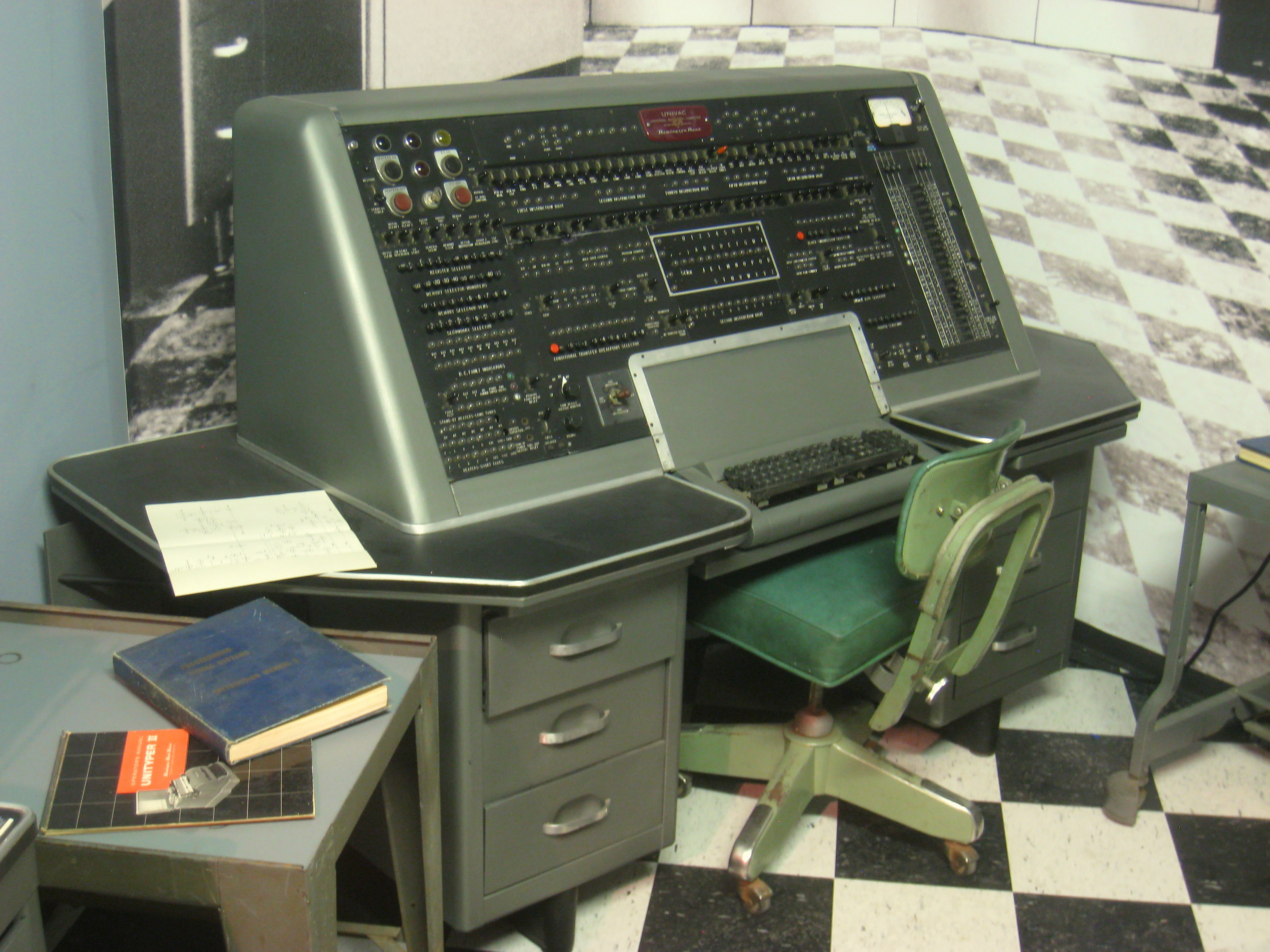 Console of a UNIVAC computer