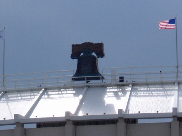 Bell atop the stands