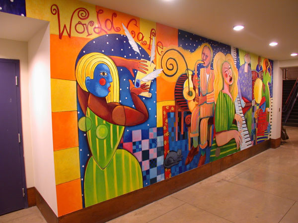 Mural in Downstairs Live