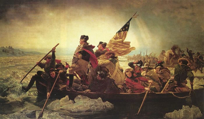 Emanuel Leutz's painting of Washington crossing the Delaware