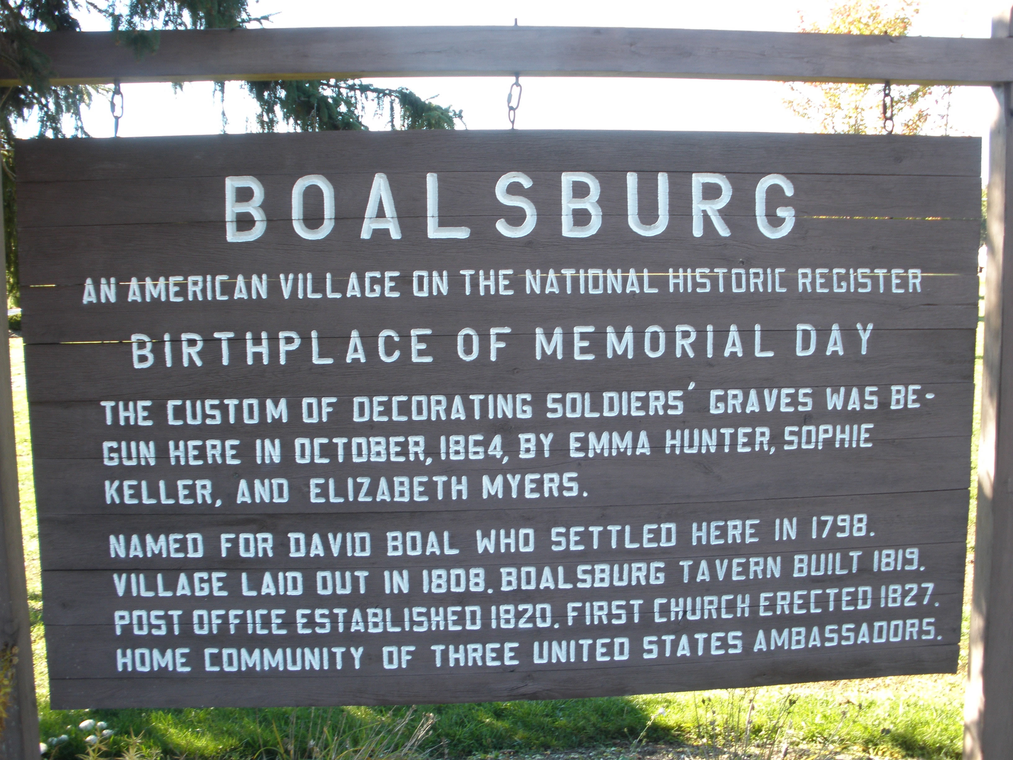 Welcome Sign to Boalsburg