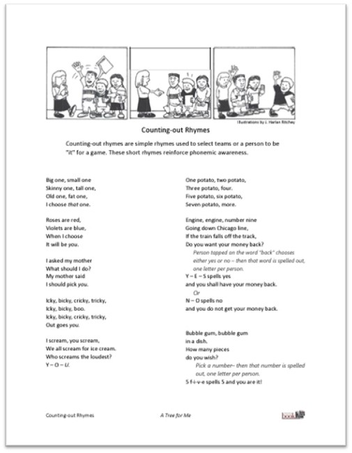 Handout of Counting-out Rhymes, link to PDF