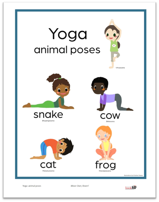 thumbnail image of Yoga animal poses handout - hyperlinked to pdf