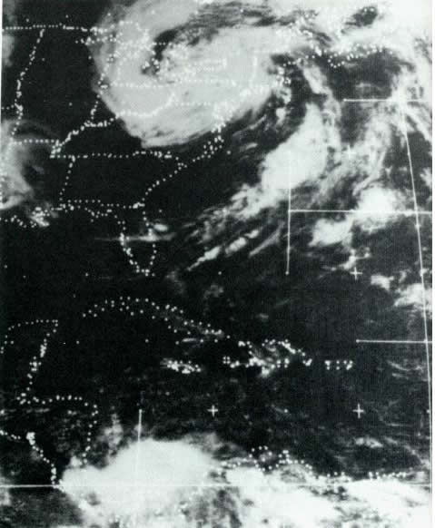 Satellite View of Hurricane Agnes
