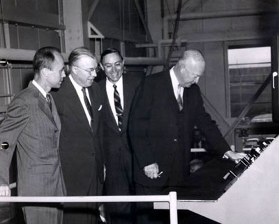 President Eisenhower dedicating Breazeale Nuclear Reactor