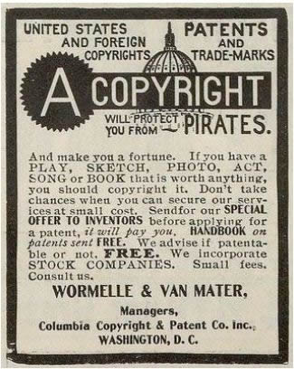 Copyright Services Advertisement