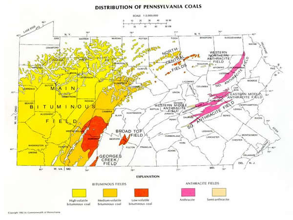Coal Distribution Map