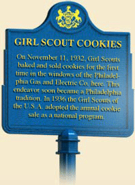 Girl Scout Cookie Historic Marker