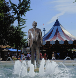 Milton Hershey fountain