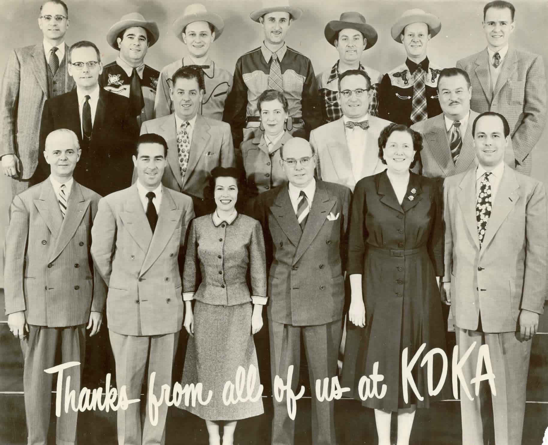 The KDKA Staff in the 1940s