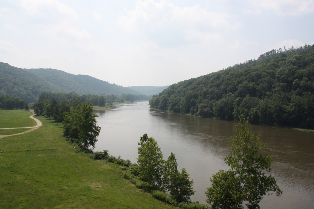 View of the Allegheny River from the Tionesta Lighthouse