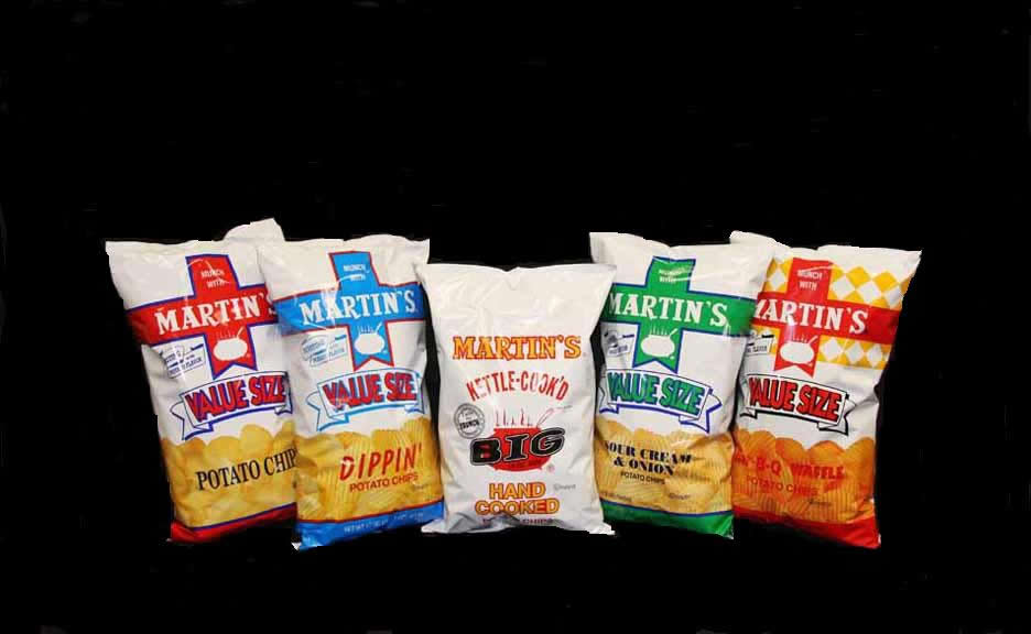 Martin's Potato Chip Company Array of Chips