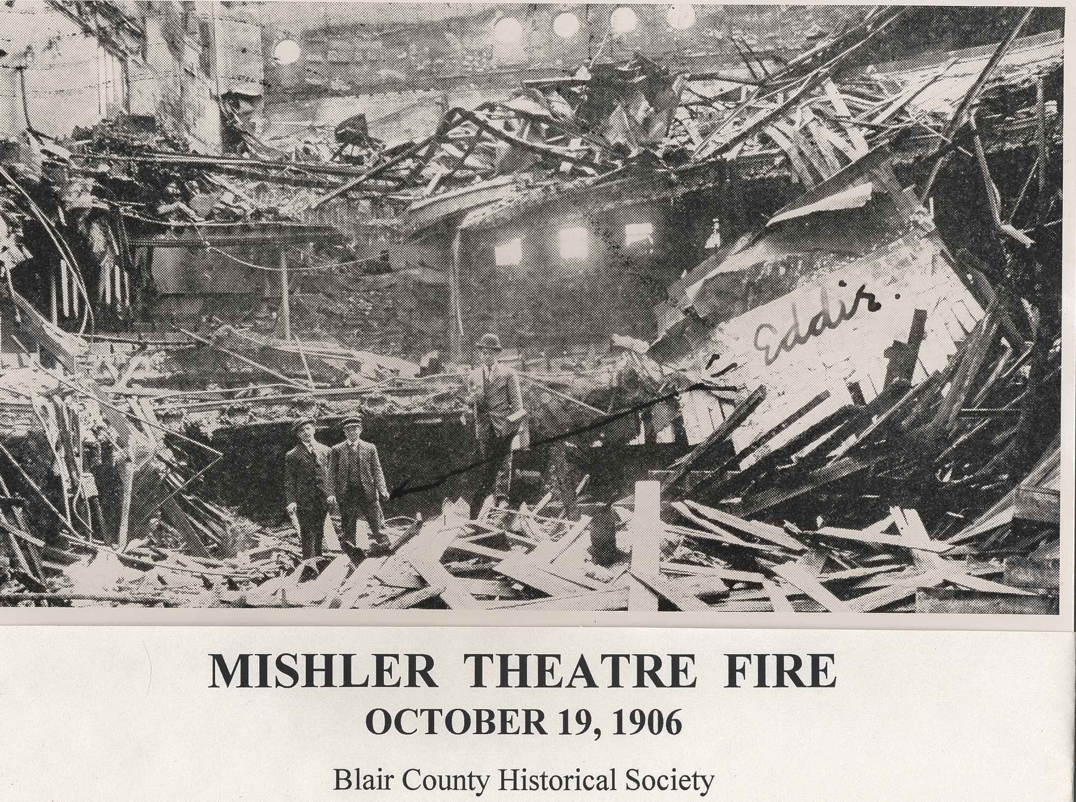 The Mishler Theatre shortly after the fire