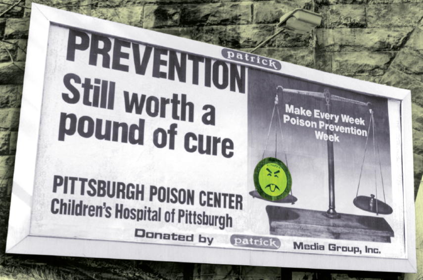 Poison control billboard