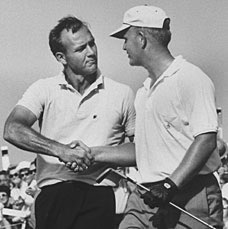 Arnold Palmer and Jack Nicklaus at Oakmont in 1962.