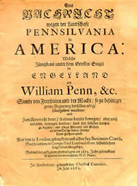 William Penn's Invitation