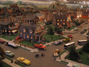 Sweeping view of the Roadside America Village