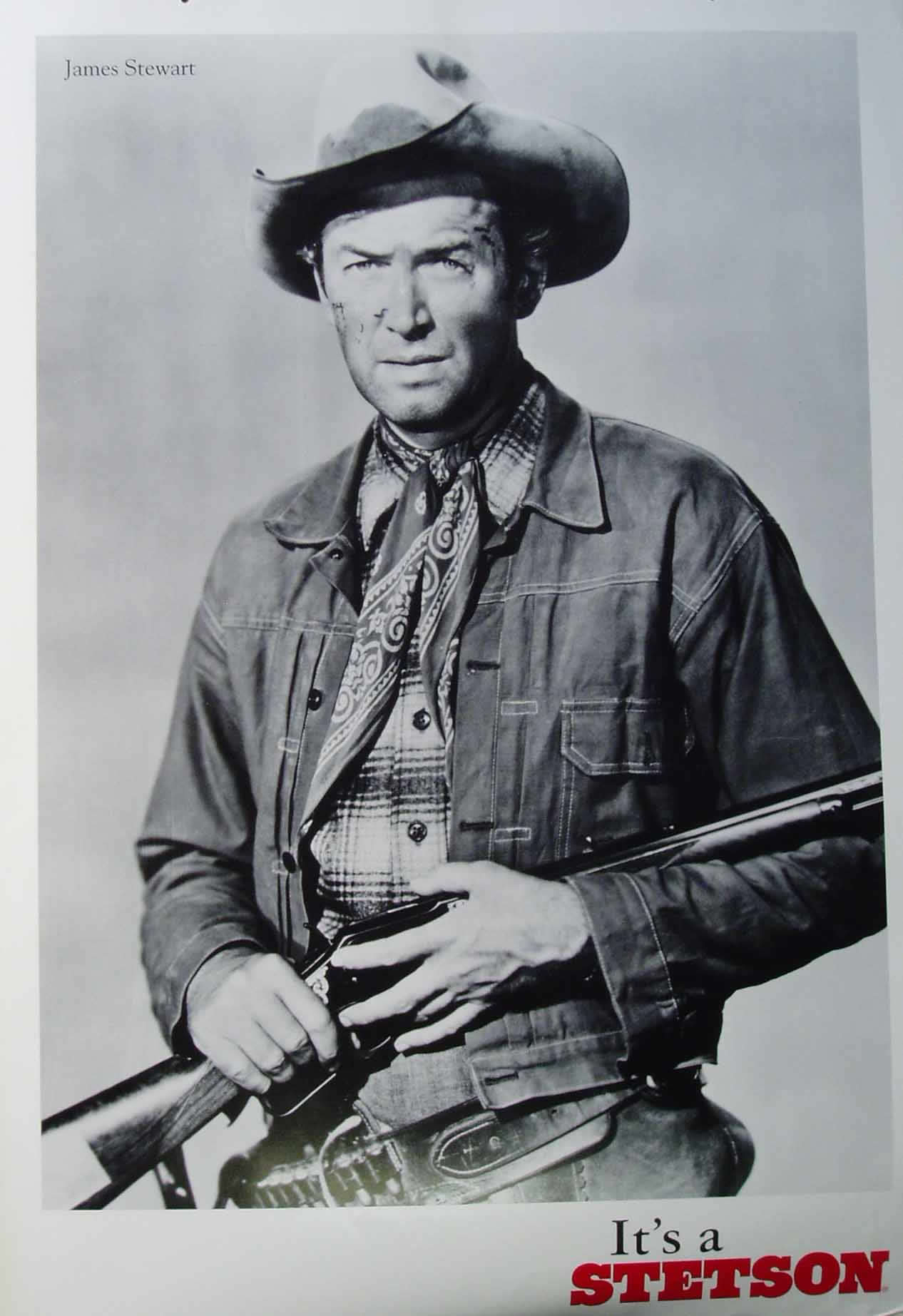 Actor Jimmy Stewart advertising for Stetson