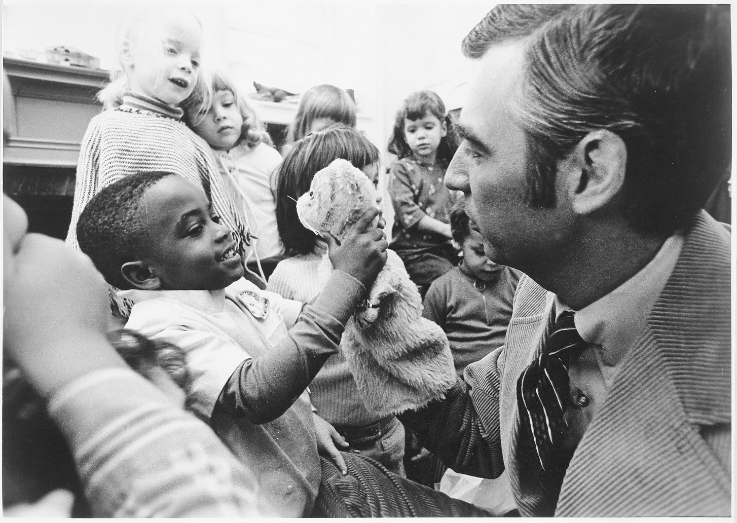 Child with Fred Rogers