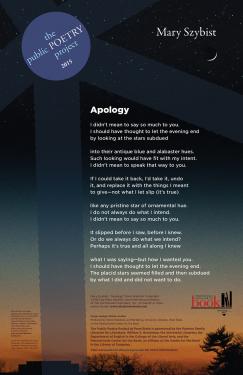 "Apology" poster